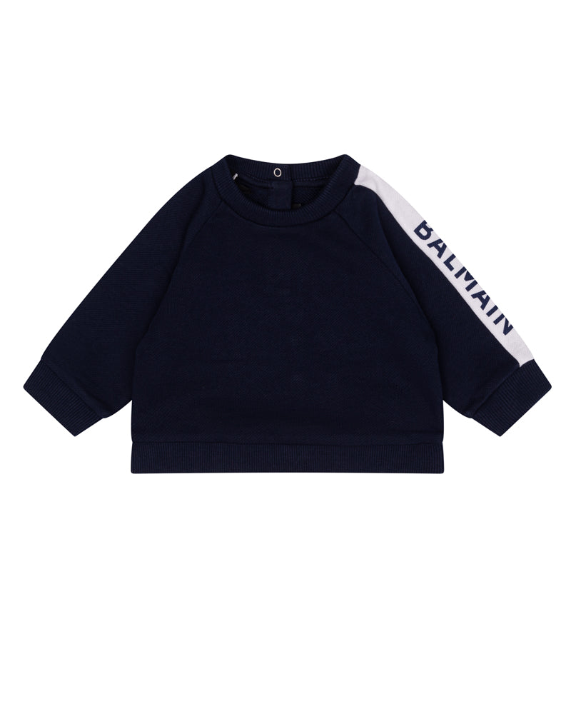 
  
    Balmain
  
 Baby Boys Navy Logo Sweatshirt