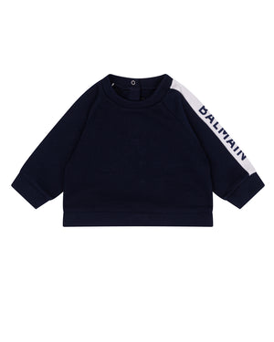 
  
    Balmain
  
 Baby Boys Navy Logo Sweatshirt