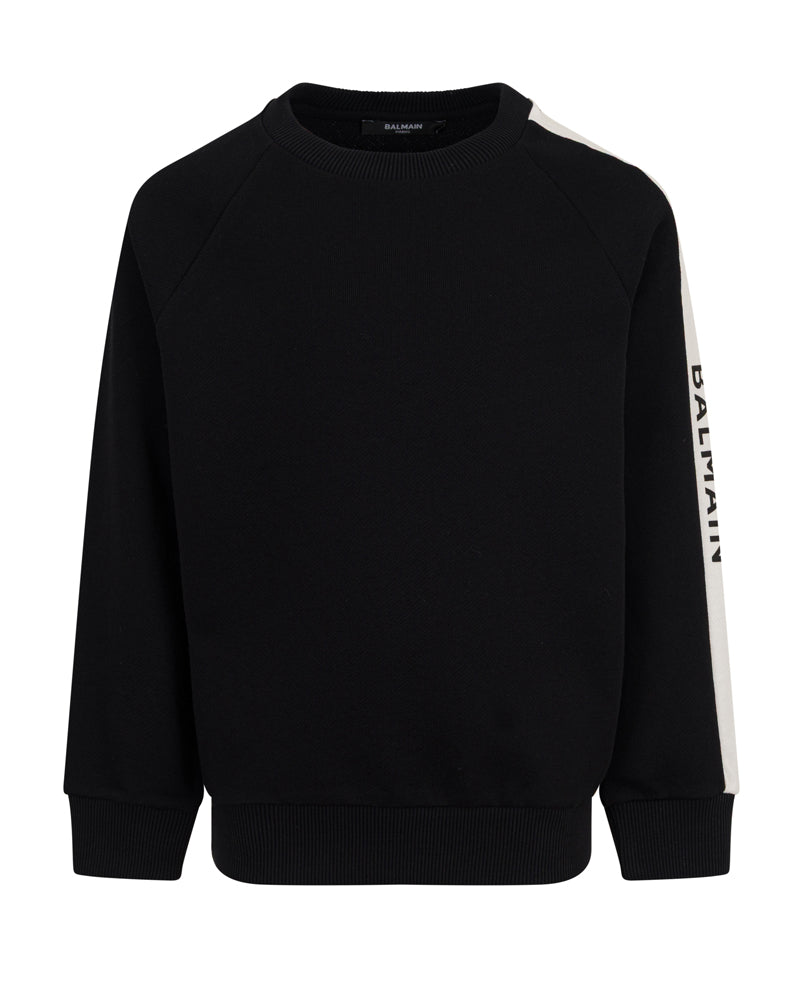
  
    Balmain
  
 Boys Black Logo Sweatshirt