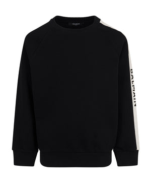 
  
    Balmain
  
 Boys Black Logo Sweatshirt