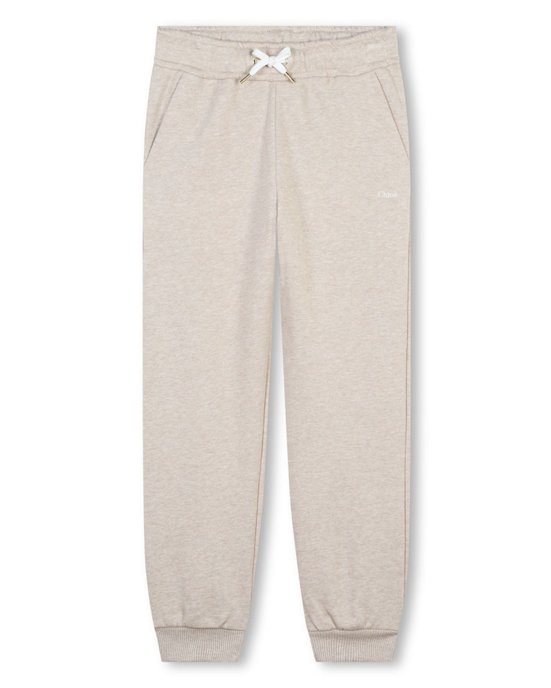 Girls Beige Track Pants