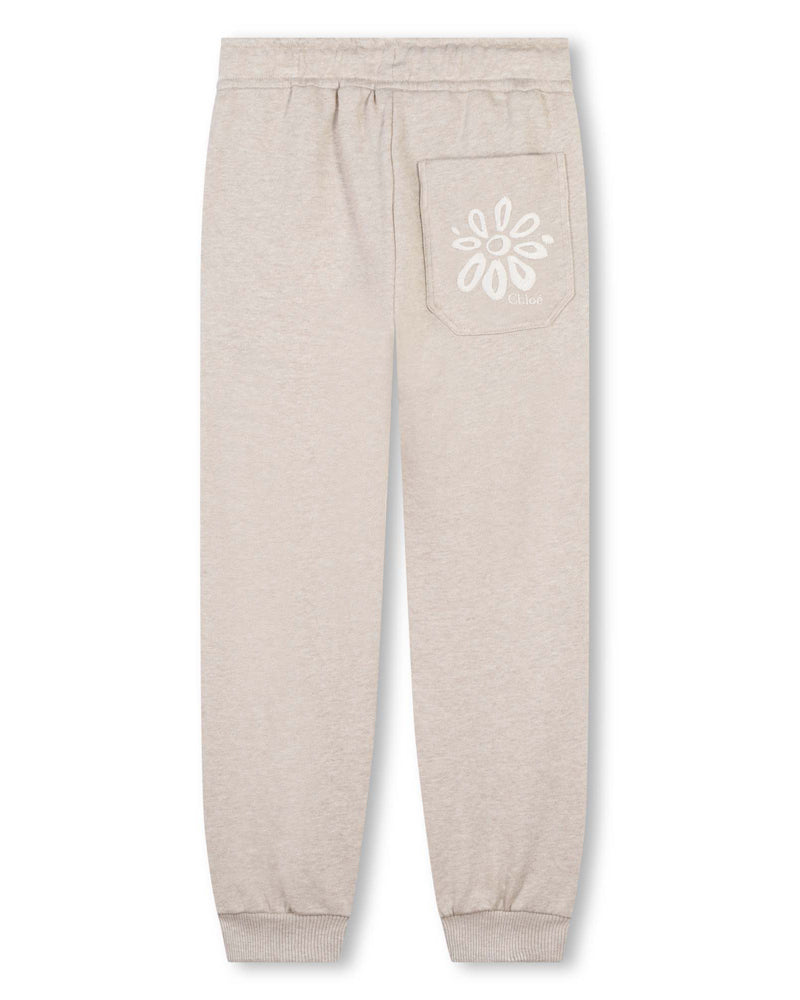 Girls Beige Track Pants