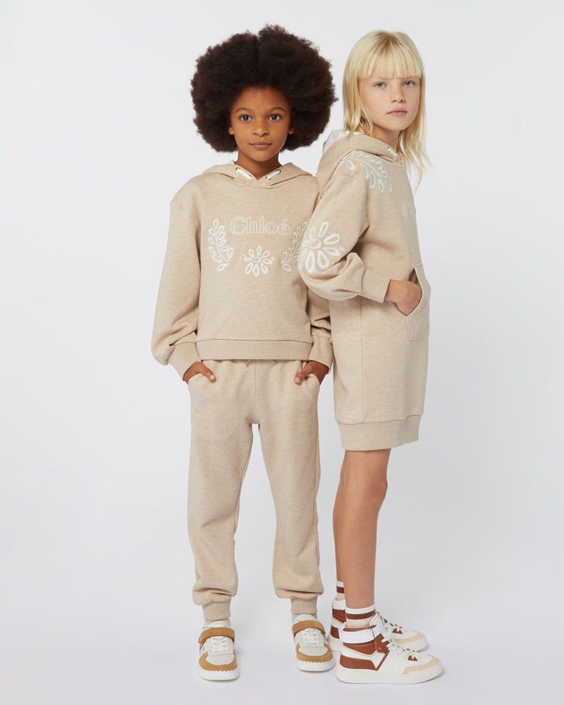 Girls Beige Track Pants