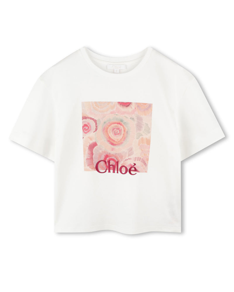 Girls White Logo T-Shirt