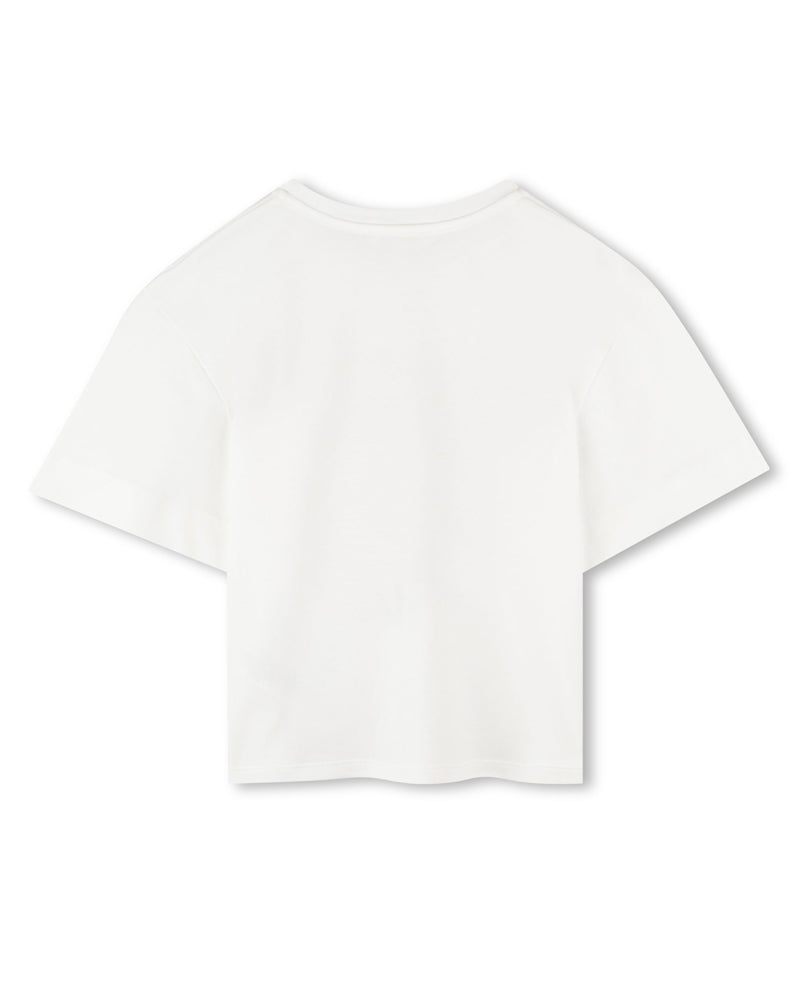 Girls White Logo T-Shirt