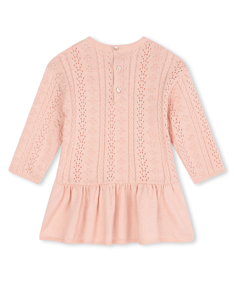 Baby Girls Pink Knit Dress