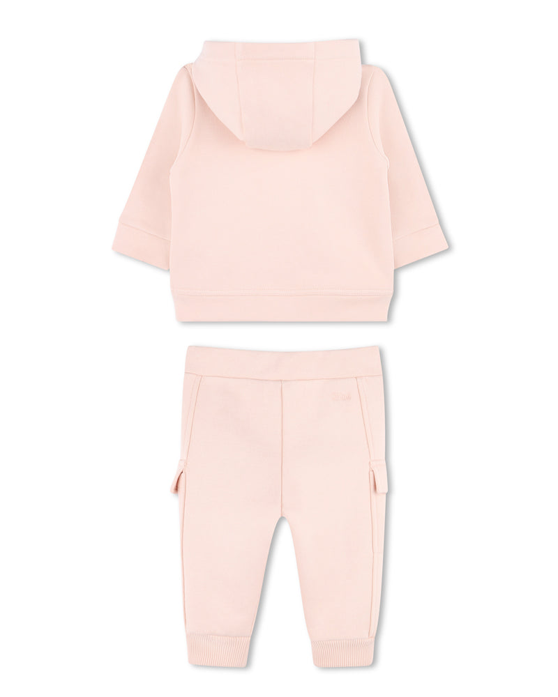 Baby Girls Pink Tracksuit