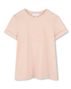 
  
    Chloé
  
 Girls Pink Logo T-Shirt