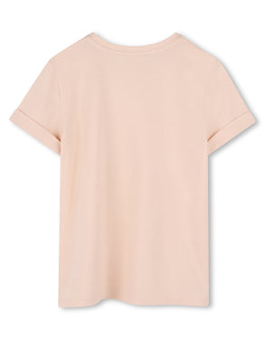 
  
    Chloé
  
 Girls Pink Logo T-Shirt