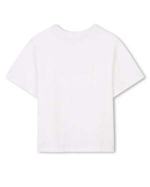 
  
    Chloé
  
 Girls Ivory Logo T-Shirt