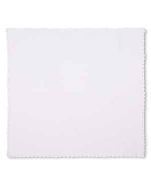 
  
    Chloé
  
 Baby Girls Ivory Knit Scallop Trim Blanket