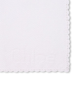 
  
    Chloé
  
 Baby Girls Ivory Knit Scallop Trim Blanket