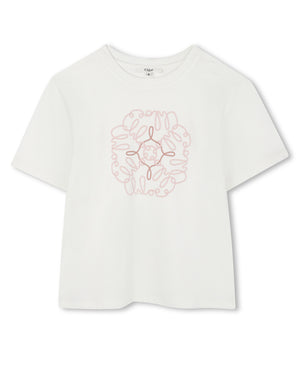 
  
    Chloé
  
 Girls Graphic Ivory T-Shirt