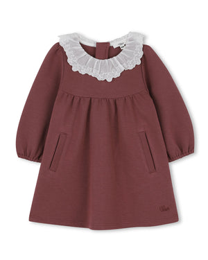 
  
    Chloé
  
 Baby Girls Red Ruffle Collar Dress