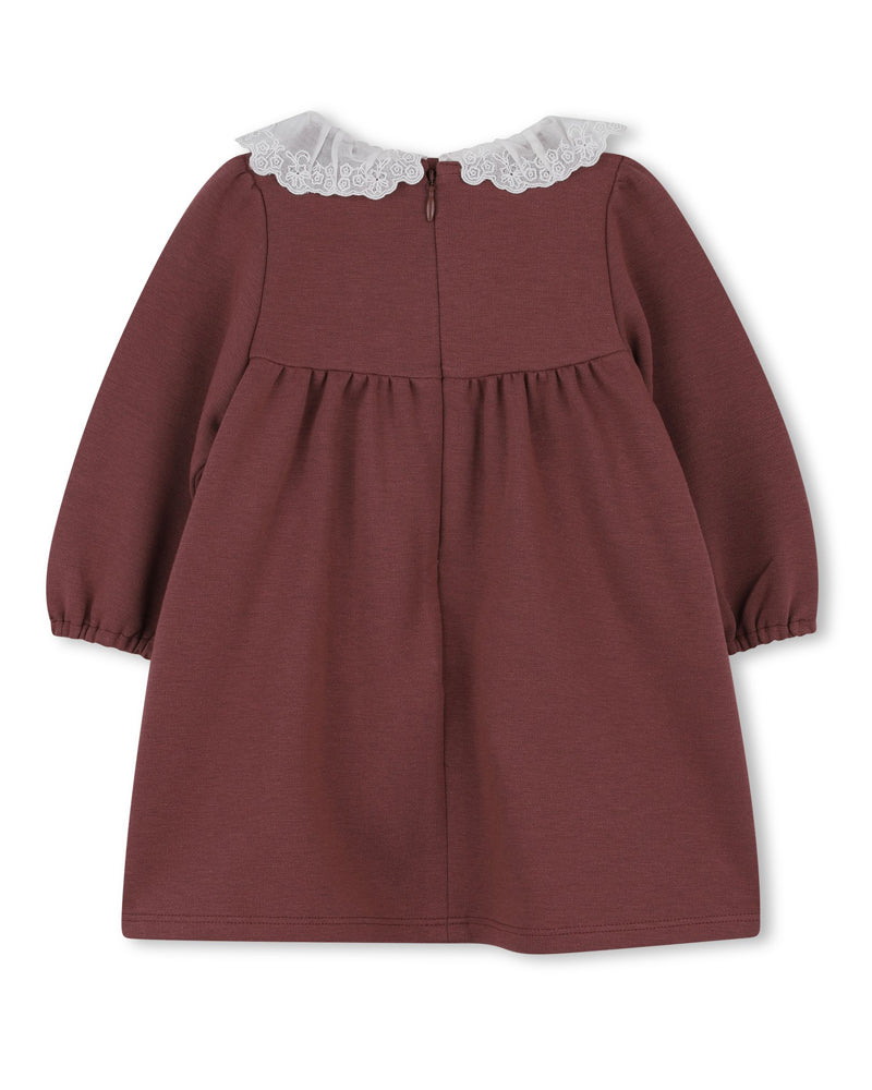 Baby Girls Red Ruffle Collar Dress