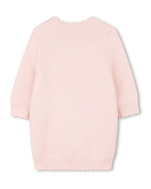 
  
    Chloé
  
 Baby Girls Pink Knit Logo Dress