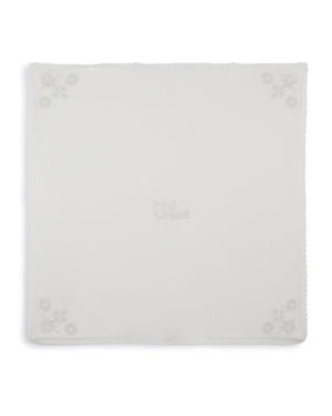 
  
    Chloé
  
 Baby Girls Ivory Embroidered Knit Blanket