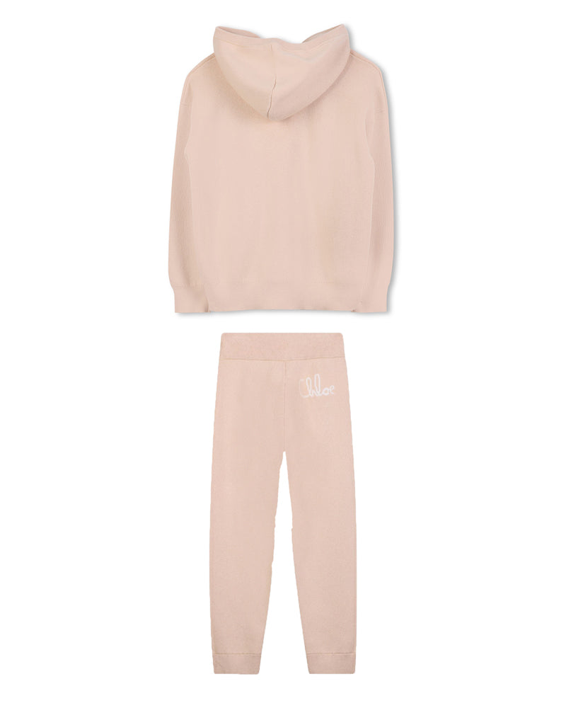 
  
    Chloé
  
 Girls Beige Knit Tracksuit