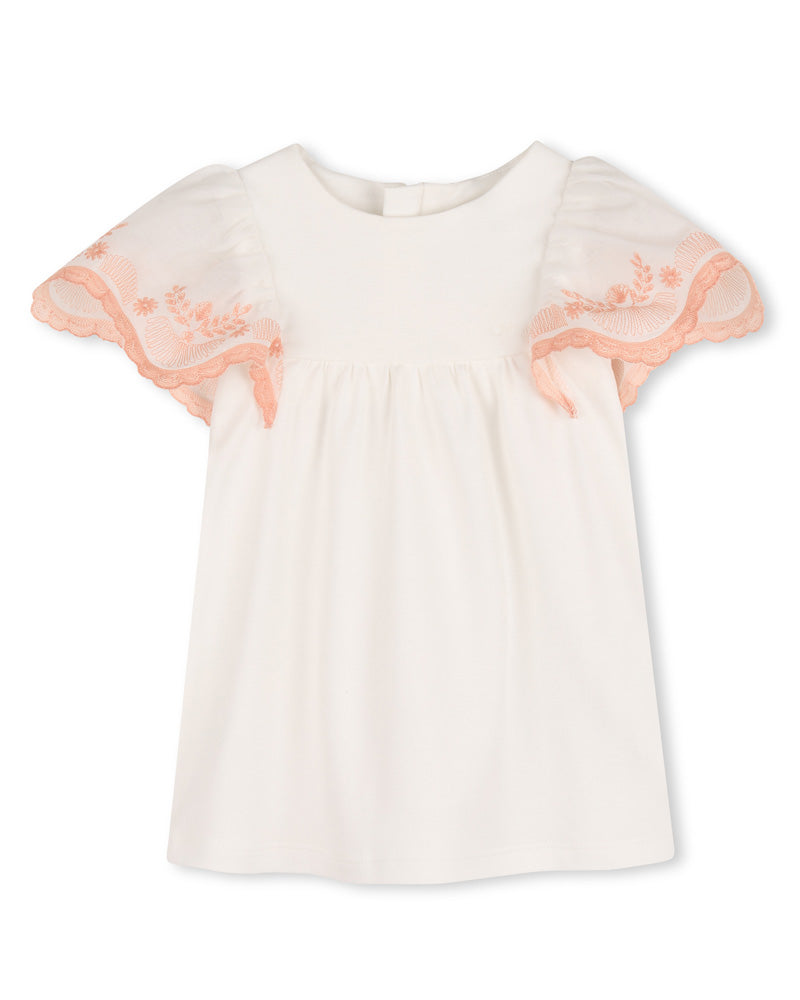 
  
    Chloé
  
 Baby Girls White Embroidered Sleeve Dress