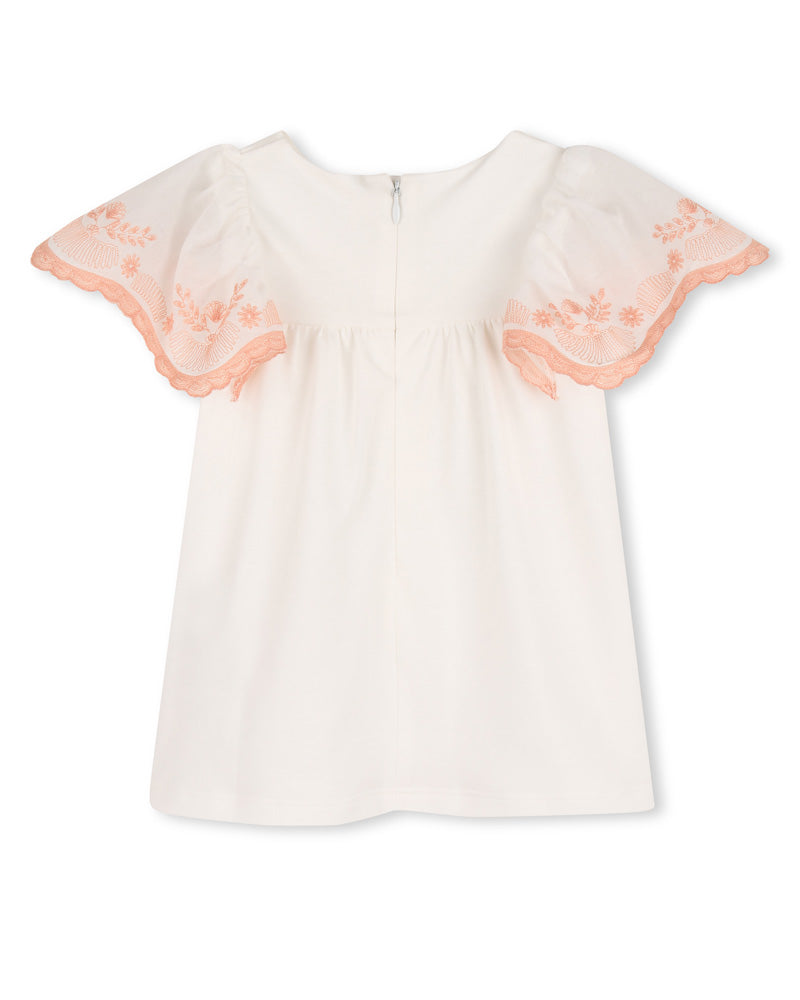 
  
    Chloé
  
 Baby Girls White Embroidered Sleeve Dress