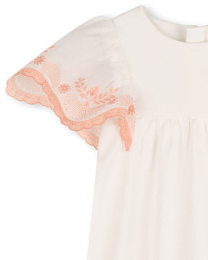 
  
    Chloé
  
 Baby Girls White Embroidered Sleeve Dress
