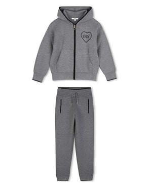 
  
    Chloé
  
 Girls Grey Knit Tracksuit