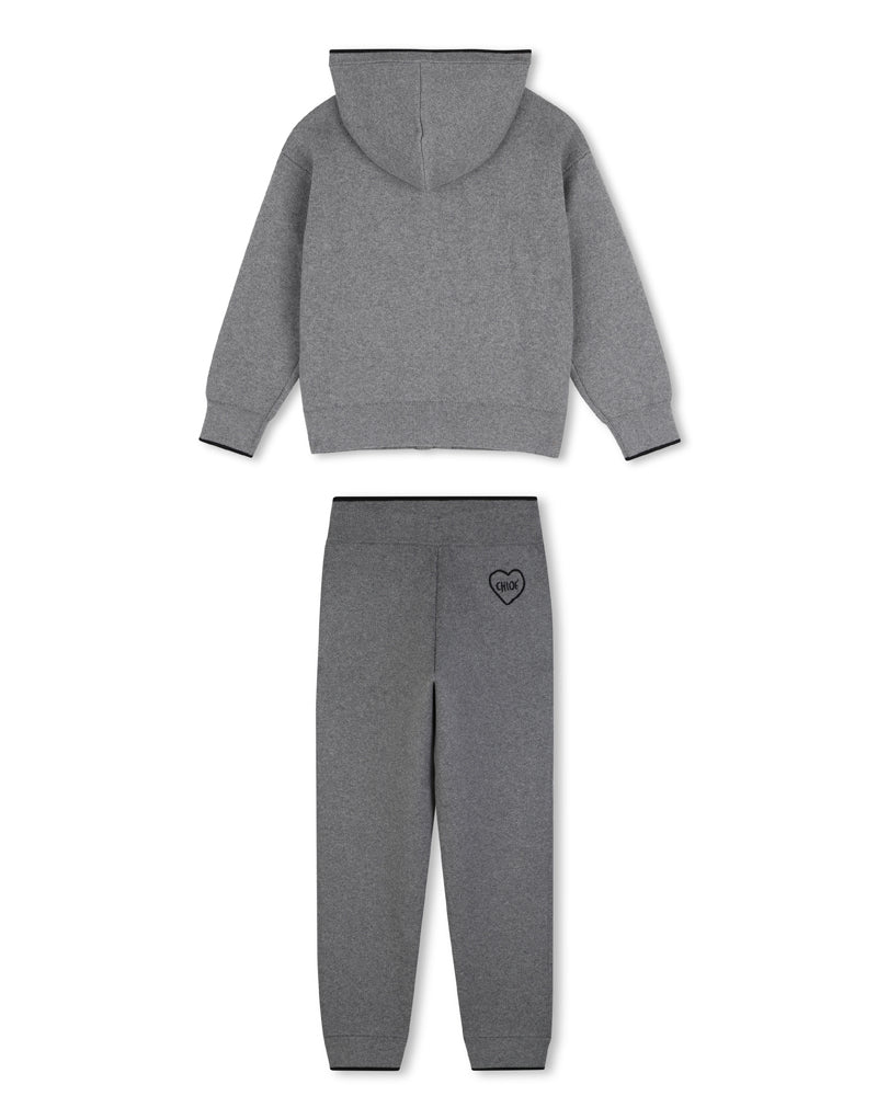 
  
    Chloé
  
 Girls Grey Knit Tracksuit