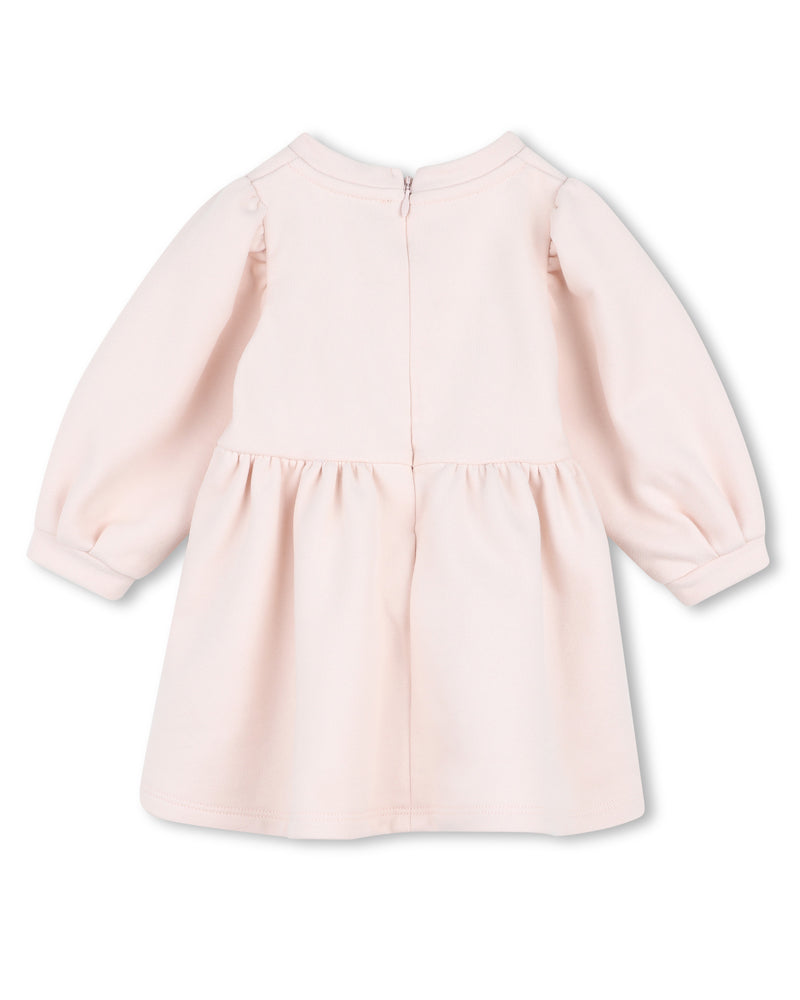 
  
    Chloé
  
 Baby Girls Pink Logo Sweater Dress