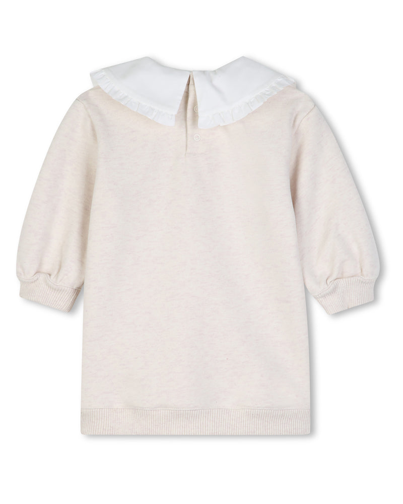 
  
    Chloé
  
 Baby Girls Ivory Collard Sweater Dress