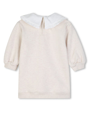 
  
    Chloé
  
 Baby Girls Ivory Collard Sweater Dress