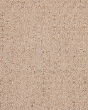 
  
    Chloé
  
 Baby Girls Beige Knit Logo Blanket