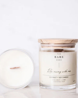 
  
    The
  
    Bare
  
    Home
  
 Run Away With Me Candle - Bergamot + Lime