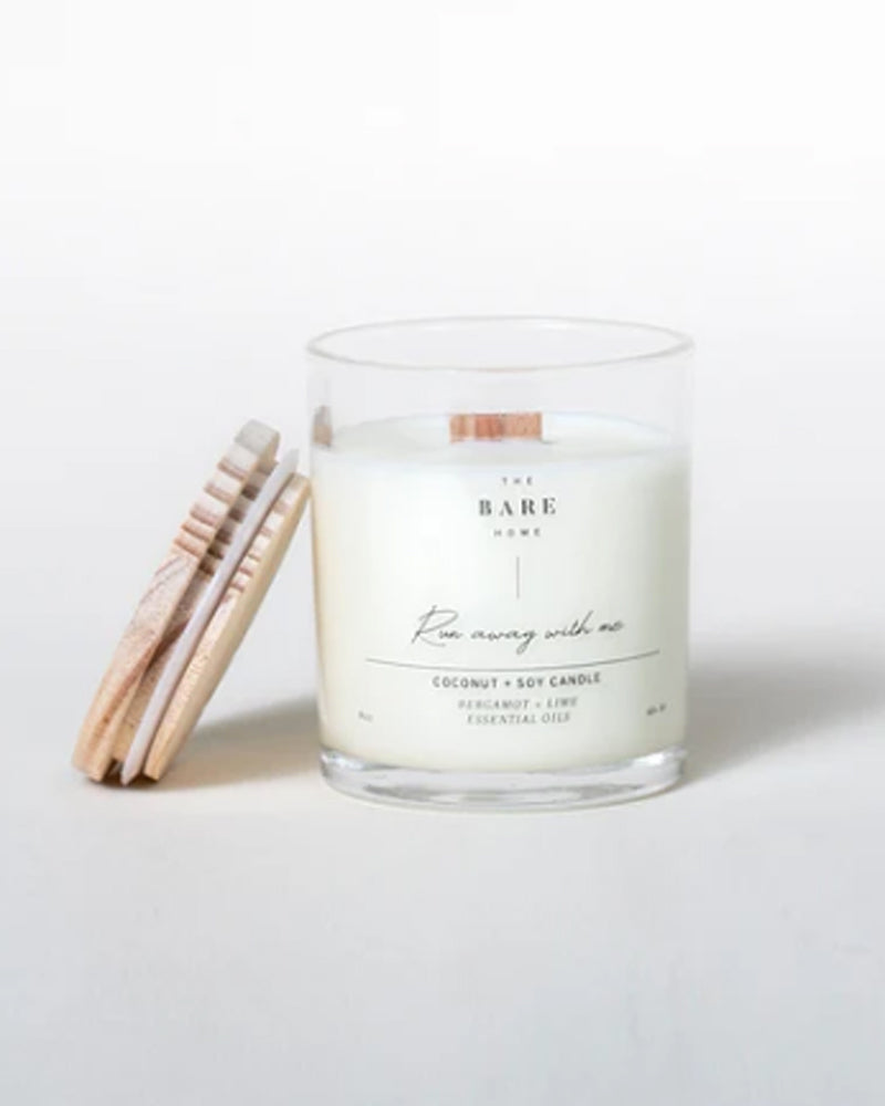 
  
    The
  
    Bare
  
    Home
  
 Run Away With Me Candle - Bergamot + Lime