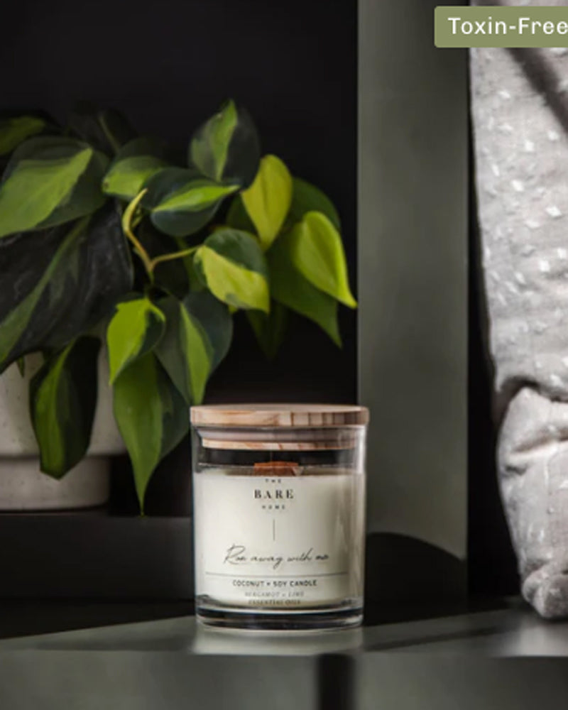 
  
    The
  
    Bare
  
    Home
  
 Run Away With Me Candle - Bergamot + Lime