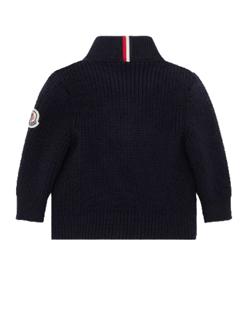 Baby Boys Navy Down Cardigan