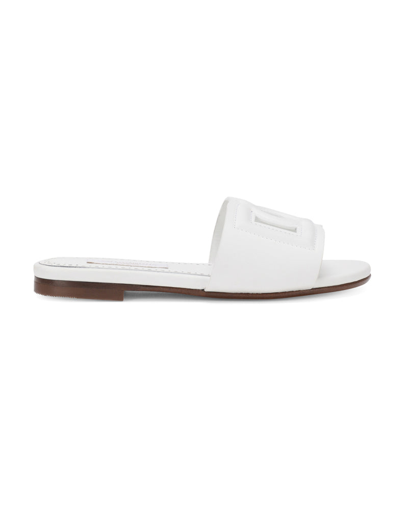 Girls White DG Sandals