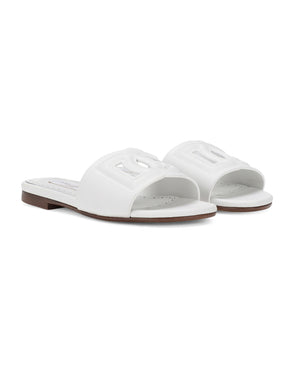 
  
    Dolce
  
    &
  
    Gabbana
  
 Girls White DG Sandals