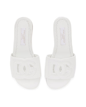 
  
    Dolce
  
    &
  
    Gabbana
  
 Girls White DG Sandals