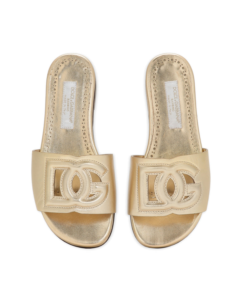 Girls Gold DG Sandals