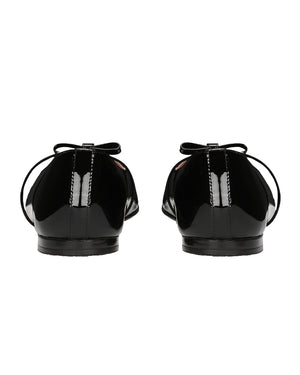 
  
    Dolce
  
    &
  
    Gabbana
  
 Black Patent Leather Ballerinas