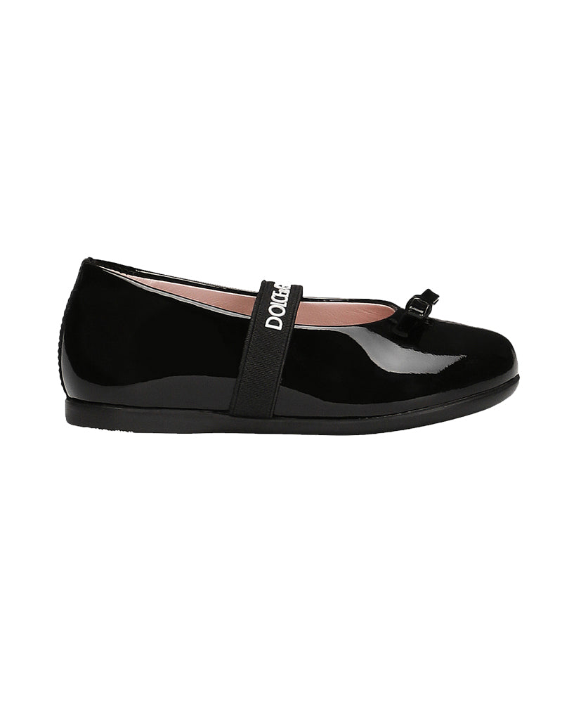 
  
    Dolce
  
    &
  
    Gabbana
  
 Toddler Black Patent Leather Ballerinas