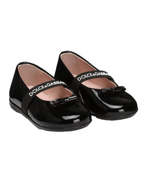 
  
    Dolce
  
    &
  
    Gabbana
  
 Toddler Black Patent Leather Ballerinas