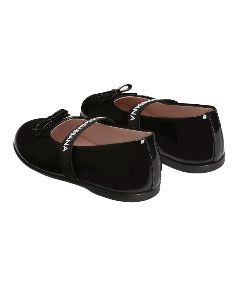 
  
    Dolce
  
    &
  
    Gabbana
  
 Toddler Black Patent Leather Ballerinas