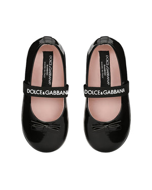 
  
    Dolce
  
    &
  
    Gabbana
  
 Toddler Black Patent Leather Ballerinas