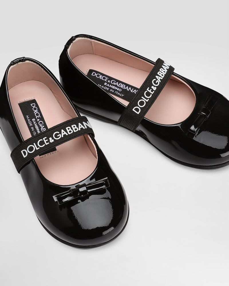 
  
    Dolce
  
    &
  
    Gabbana
  
 Toddler Black Patent Leather Ballerinas