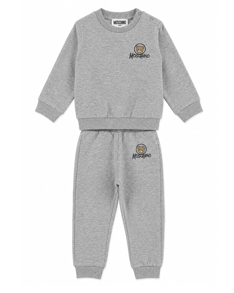 
  
    Moschino
  
 Baby Boys Grey Cotton Bear Tracksuit