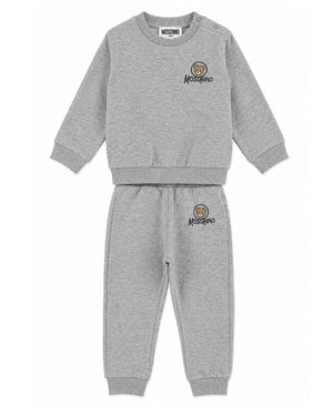 
  
    Moschino
  
 Baby Boys Grey Cotton Bear Tracksuit