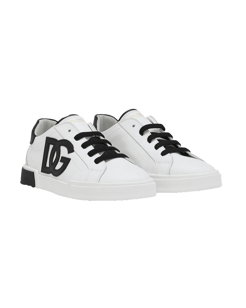 White DG Logo Sneakers