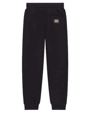 
  
    Dolce
  
    &
  
    Gabbana
  
 Boys Black Plate Track Pants