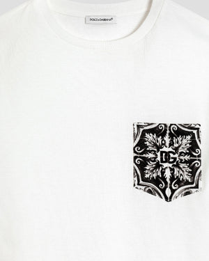 
  
    Dolce
  
    &
  
    Gabbana
  
 White Maiolica T-Shirt